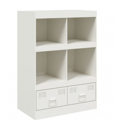 vidaXL Highboard White 67x39x95 cm Steel