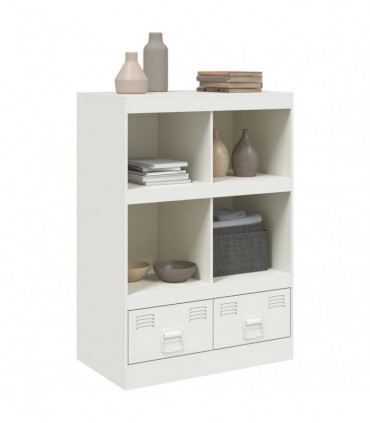 vidaXL Highboard White 67x39x95 cm Steel
