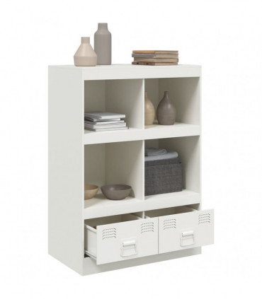 vidaXL Highboard White 67x39x95 cm Steel