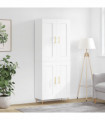 vidaXL Highboard White 69.5x34x180 cm Engineered Wood