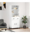 vidaXL Highboard White 69.5x34x180 cm Engineered Wood