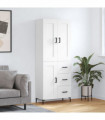 vidaXL Highboard White 69.5x34x180 cm Engineered Wood