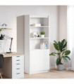 vidaXL Highboard White 70x35x180 cm Engineered Wood