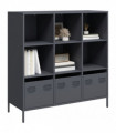 vidaXL Highboard Anthracite 101.5x39x103.5 cm Steel