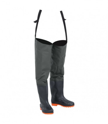vidaXL Hip Waders Dark Green Size 38