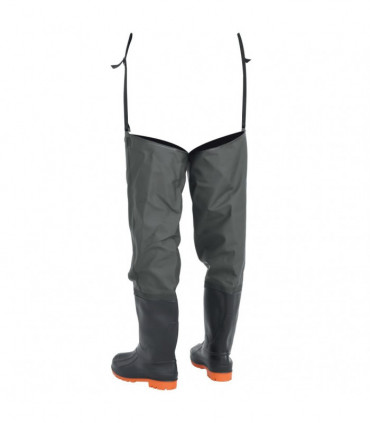 vidaXL Hip Waders Dark Green Size 40