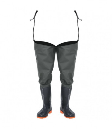 vidaXL Hip Waders Dark Green Size 41