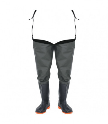 vidaXL Hip Waders Dark Green Size 42