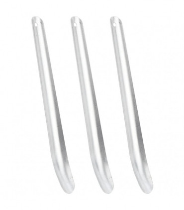 vidaXL Horse Sweat Scrapers 3 pcs Silver Aluminium