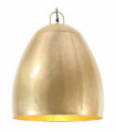 vidaXL Industrial Hanging Lamp 25 W Brass Round 42 cm E27
