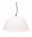 vidaXL Industrial Vintage Hanging Lamp 25 W White Round 41 cm E27