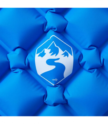 vidaXL Inflating Camping Mattress 1-Person Blue 190x58x6 cm