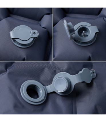 vidaXL Inflating Camping Mattress 1-Person Grey 190x58x6 cm