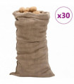 vidaXL Jute Sacks 30 pcs 65x135 cm 100% Jute 220 gsm
