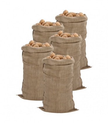 vidaXL Jute Sacks 5 pcs 65x135 cm 100% Jute 340 gsm