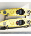 vidaXL Kayak Storage Rack for 2 Kayak 250x57x127.5 cm Steel