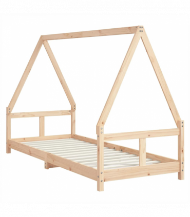 vidaXL Kids Bed Frame 80x200 cm Solid Wood Pine