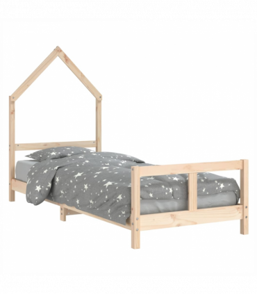 vidaXL Kids Bed Frame 80x200 cm Solid Wood Pine