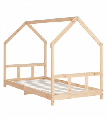 vidaXL Kids Bed Frame 90x190 cm Solid Wood Pine