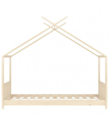 vidaXL Kids Bed Frame Solid Pine Wood 70x140 cm