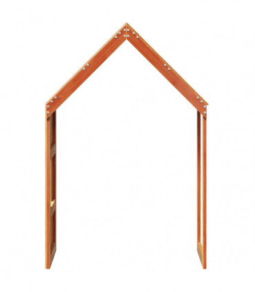 vidaXL Kids' Bed Roof Wax Brown 60x89x134.5 cm Solid Wood Pine