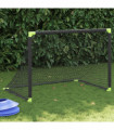 vidaXL Kids' Football Goal Foldable Black 90x64x64 cm
