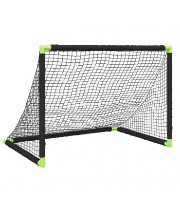 vidaXL Kids' Football Goal Foldable Black 90x64x64 cm