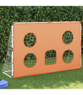 vidaXL Kids' Football Goal with Targeting Mat and Ball 182x62x118 cm