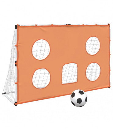 vidaXL Kids' Football Goal with Targeting Mat and Ball 182x62x118 cm