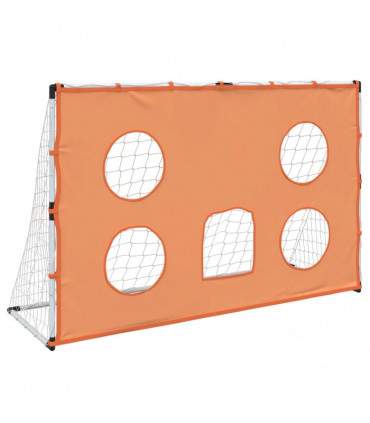vidaXL Kids' Football Goal with Targeting Mat and Ball 182x62x118 cm
