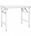vidaXL Kitchen Folding Work Table 100x60x80 cm Stainless Steel