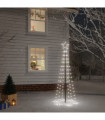Christmas Tree with Spike Cold White 108 LEDs 180 cm