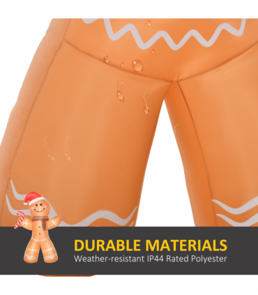 8ft Christmas Inflatable Gingerbread Man Lighted Indoor Outdoor