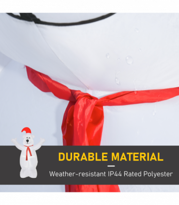 6ft Tall Outdoor Inflatable Bear Airblown Projection Holiday Christmas Lawn