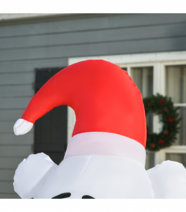 6ft Tall Outdoor Inflatable Bear Airblown Projection Holiday Christmas Lawn