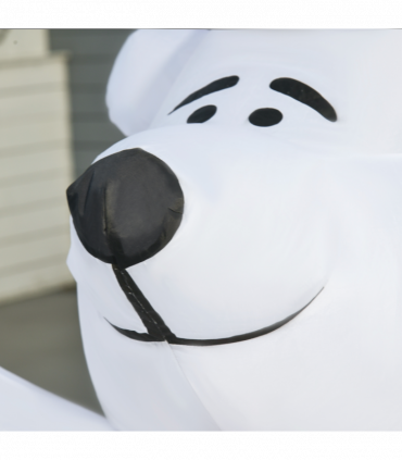 6ft Tall Outdoor Inflatable Bear Airblown Projection Holiday Christmas Lawn