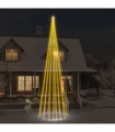 Christmas Tree on Flagpole Warm White 1134 LEDs 800 cm