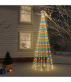 Christmas Cone Tree Colourful 310 LEDs 100x300 cm