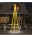 Christmas Tree on Flagpole Warm White 732 LEDs 500 cm