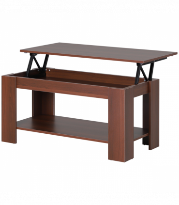 Coffee Table, 50/63H cm-Natural Wood Grain Colour