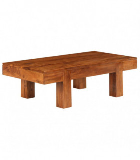 vidaXL Coffee Table Solid Acacia Wood Honey Finish 100x50x30 cm