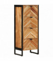 vidaXL Bathroom Cabinet 40x30x100 cm Solid Wood Acacia and Iron