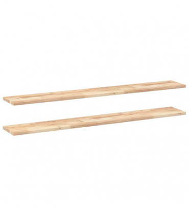 vidaXL Floating Shelves 2 pcs 140x20x2 cm Untreated Solid Wood Acacia