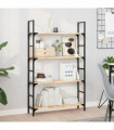 vidaXL Floating Shelf 100x20x2 cm Untreated Solid Wood Acacia