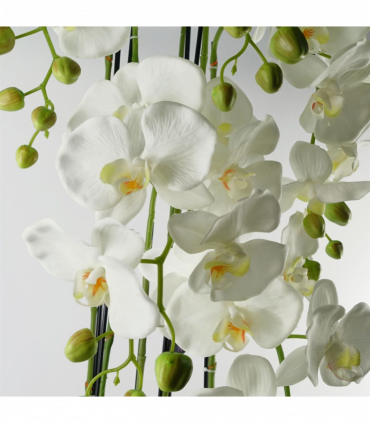 110cm Large White Orchid Plant Artifcial 41 REAL TOUCH flowers