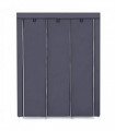 67" Portable Closet Organizer Wardrobe Storage Organizer with 10 Shelves Quick and Easy to Assemble Extra Space Gray
