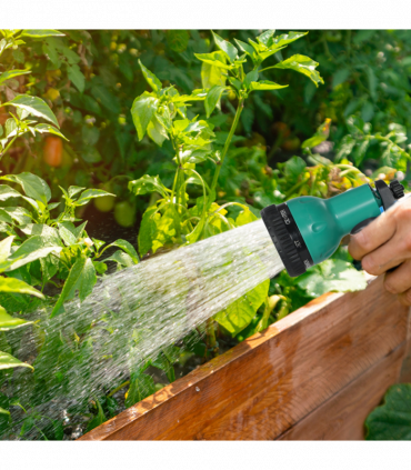 Outsunny Retractable Hose Reel Wall Mounted with Lock, Grey