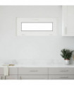 vidaXL Basement Window RISOR 90x40 cm Tilt 3 Glazing White