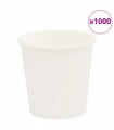 vidaXL Paper Coffee Cups 1000 pcs 4oz 100ml White