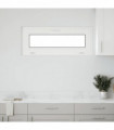 vidaXL Basement Window RISOR 110x40 cm Tilt 2 Glazing White